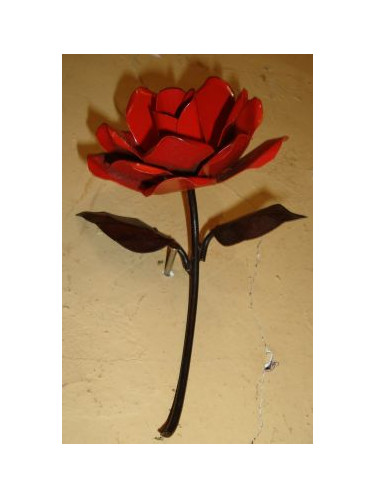 Enfeite-Rosa de Ferro e Flandes c/cabo