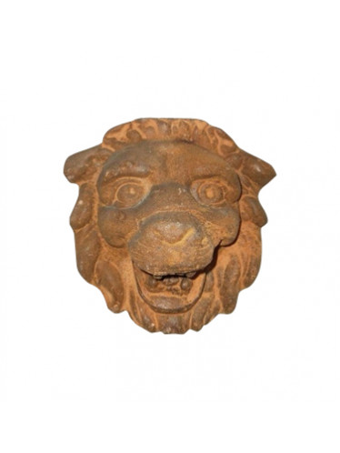 Cara de leão de ferro fundido