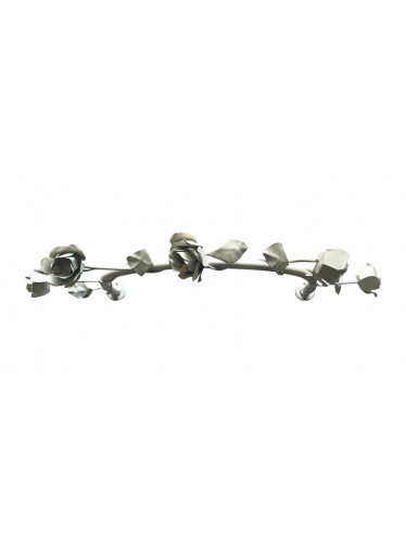 Dossel de ferro com flores de flandes