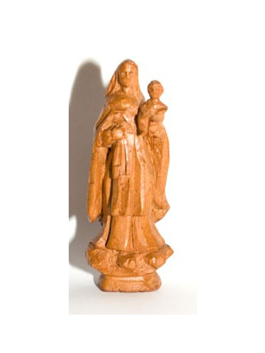 Nossa Senhora do Carmo entalhada em madeira