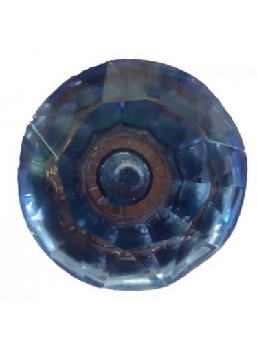 * Puxador de vidro azul