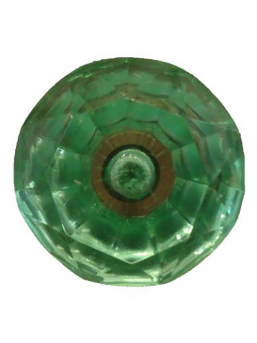* Puxador de vidro verde