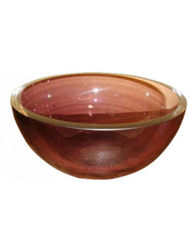 Tigela de Vidro Transparente - Rosada