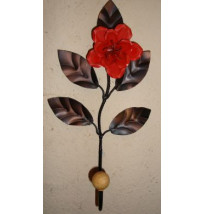 Cabide de Ferro com Flor de Flandres 