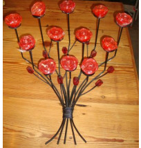 Castiçal de Ferro - Buquê com 12 velas