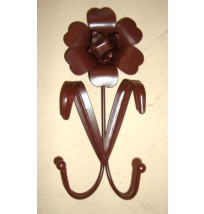 Cabide de Ferro - Flor com 2 Ganchos