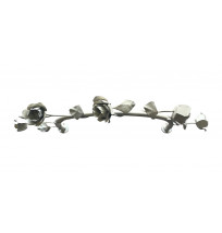 Dossel de ferro com flores de flandes