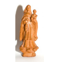 Nossa Senhora do Carmo entalhada em madeira