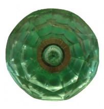 * Puxador de vidro verde