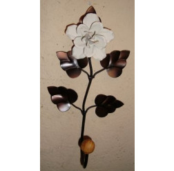 Cabide de Ferro com Flor de Flandres 