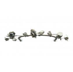 Dossel de ferro com flores de flandes