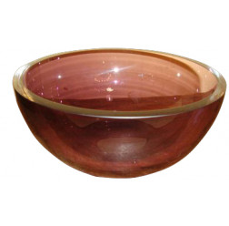 Tigela de Vidro Transparente - Rosada